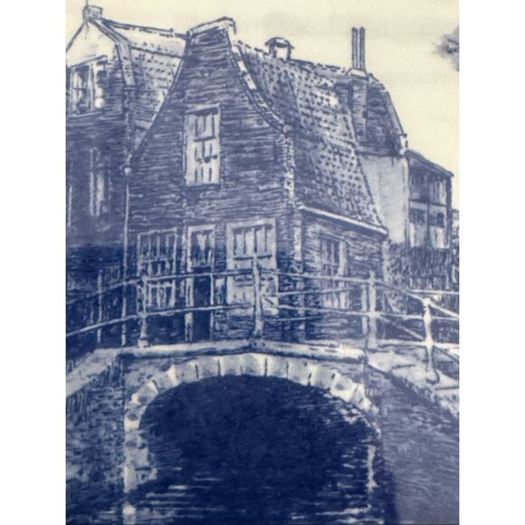 Delft Kerkstroot met Huisje  Ceramic Tile Holland - Picture 6 of 7